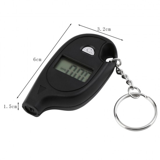 Air Pressure Digital Mini Gauge Keyring Air Pressure Digital Mini Gauge Keyring