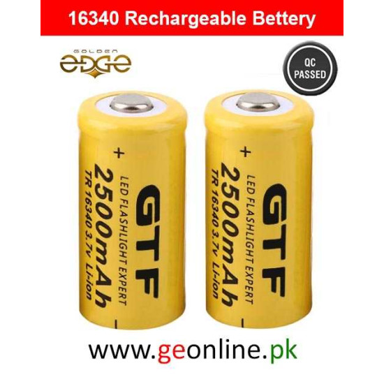 16340 Rechargeable Bettery 2500mAh 16340 Rechargeable Bettery 2500mAh