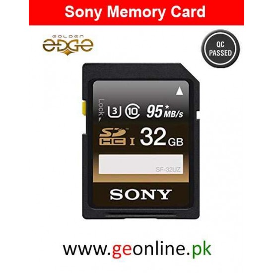 Memory Card Sony 32GB SDHC Class 10 UHS-1/U3 Memory card R:95MB/s,W:90MB/s Memory Card Sony 32GB SDHC Class 10 UHS-1/U3 Memory card R:95MB/s,W:90MB/s