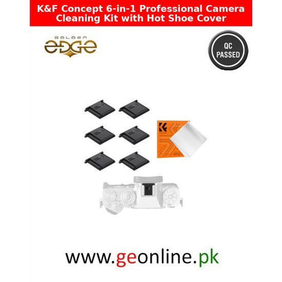 K&F Concept 6-in-1 Professional Camera Cleaning Kit with Hot Shoe Cover