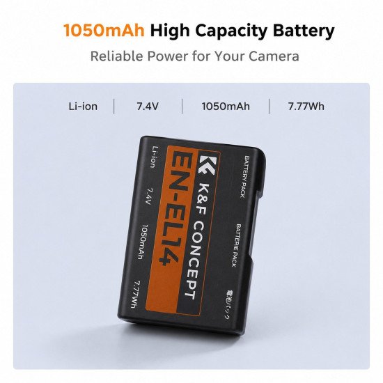 K&F Concept EN-EL14 Battery for Nikon KF28.0020V1