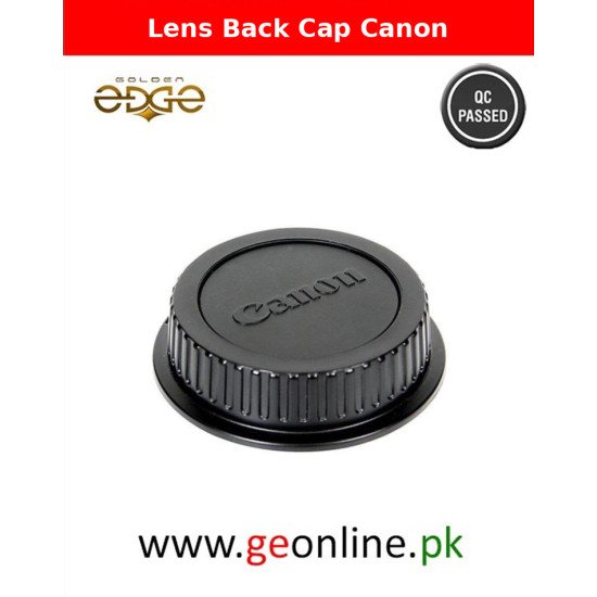Lens Back Cap Canon DSLR Camera Rear Size - Black