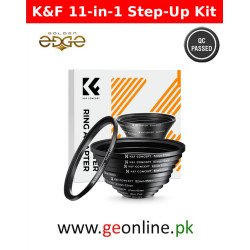 K&F Concept 11-in-1 Metal Step-Up Lens Filter Adapter Ring Kit (26mm to 82mm)