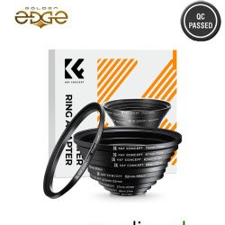 K&F Concept 11-in-1 Metal Step-Up Lens Filter Adapter Ring Kit (26mm to 82mm)