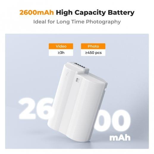 K&F Concept EN-EL15C Type-C Rechargeable Camera Battery for Nikon (KF28.0041)