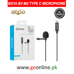 BOYA BY-M3 Lavalier Microphone for Type-C Devices | Professional Audio | 3-Year Warranty | Geonline