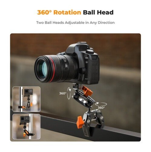 K&F MS13 Super Clamp with Ball Head Magic Arm KF31.083
