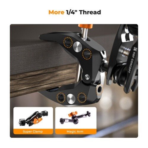 K&F MS13 Super Clamp with Ball Head Magic Arm KF31.083