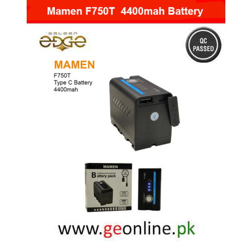 Mamen Sony NP-F750 Battery Info LITHIUM Rechargeable For LED Light DSLR Camera