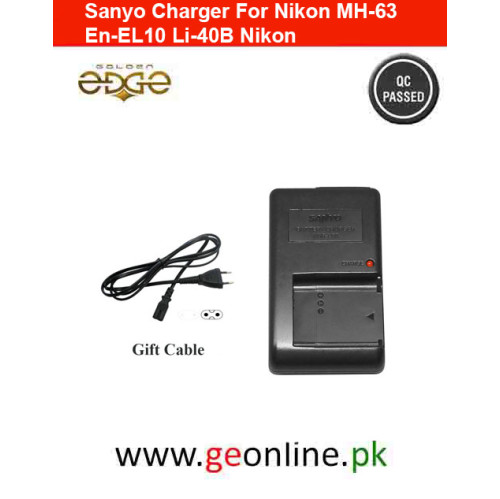 Sanyo Charger For Nikon MH-63 En-EL10 Li-40B Nikon