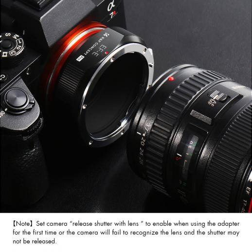 K&F Lens Adapter EF to NEX K&F PRO KF06.437 K&F Lens Adapter EF to NEX K&F PRO KF06.437
