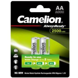 Camilion 2500mAh AA Rechargeable Battery 2Pc Green