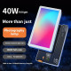 MAMEN Portable 40W RGB Fill Light Full-color Atmosphere Photography Light Custom Pocket Spotlight For Photography Volg Live MAMEN Portable 40W RGB Fill Light Full-color Atmosphere Photography Light Custom Pocket Spotlight For Photography Volg Live