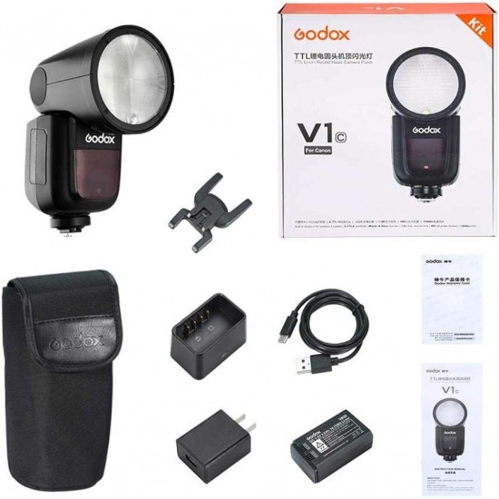 Godox V1 Flash for Canon Round Battery