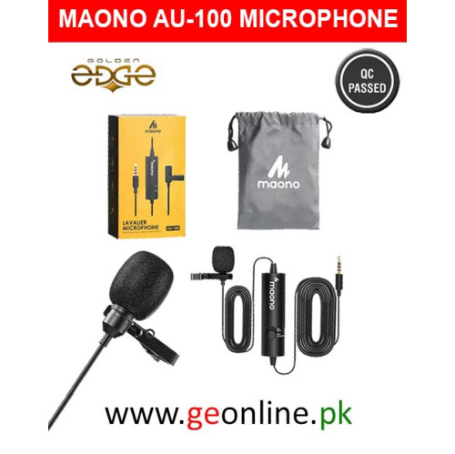 Mic Maono Collar AU-100 Microphone, Clip on Lapel Mic with Omnidirectional Condenser for Podcasting, Recording, Vlogging Mic Maono Collar AU-100 Microphone, Clip on Lapel Mic with Omnidirectional Condenser for Podcasting, Recording, Vlogging