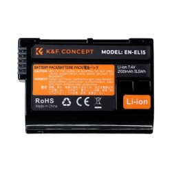 K&F Concept EN-EL15 Replacement Lithium-Ion Battery for Nikon Cameras