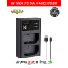 K&F Canon LP-E6 Dual Charger Type c Charging Port | KF28.0007