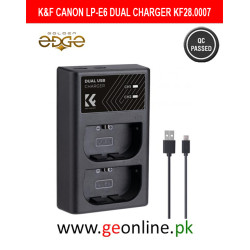 K&F Canon LP-E6 Dual Charger Type c Charging Port | KF28.0007
