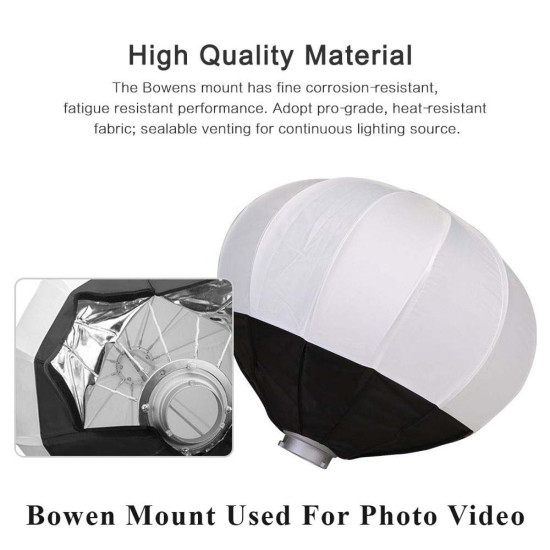 65cm Foldable Lantern Softbox Portable (Bowens Mount) ML-60 SL-60