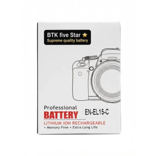 Battery En-el15 Type C BTK For Nikon Cameras