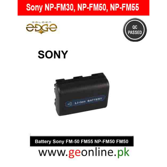 Sony NP‑FM50 Info Lithium Battery – M-Series Rechargeable