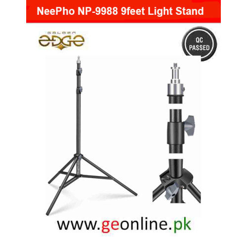 NeePho NP-9988 9 feet Heavy Duty Light Stand for Photography Strobe Flash Lighting NeePho NP-9988 9 feet Heavy Duty Light Stand for Photography Strobe Flash Lighting