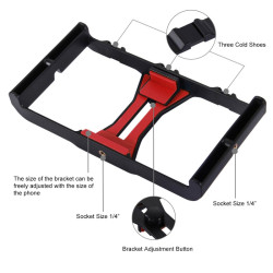 Cage Rig Stabilizer Smartphones Video Film Production Double Handle Mobile Cold Shoe boya mm1 mic holder Mic Holder Cage Rig Stabilizer Smartphones Video Film Production Double Handle Mobile Cold Shoe boya mm1 mic holder Mic Holder