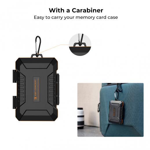 Memory Card Case Anti-Shock Carrying Case K&F KF31.080