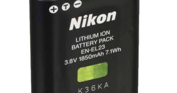 Replacement Nikon EN-EL23 Rechargeable Lithium-Ion Battery