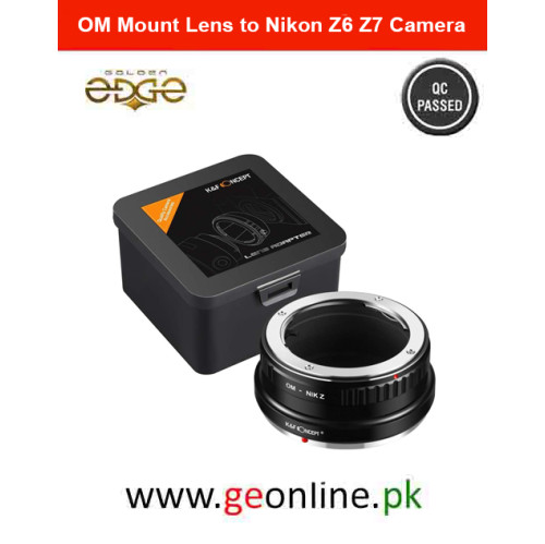 K&F Concept Lens Mount Adapter for Olympus OM Mount Lens to Nikon Z6 Z7 Camera K&F Concept Lens Mount Adapter for Olympus OM Mount Lens to Nikon Z6 Z7 Camera