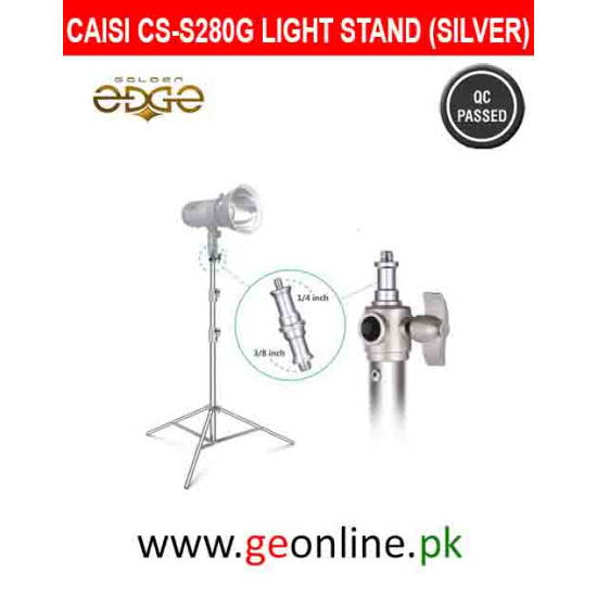 CAISI CS-S280G SPRING PROFESSIONAL LED LIGHT STAND (SILVER)