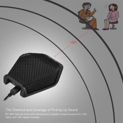 BOYA BY-MC2 Super-cardioid Condenser Conference Microphone with 3.5mm USB for Conference BOYA BY-MC2 Super-cardioid Condenser Conference Microphone with 3.5mm USB for Conference