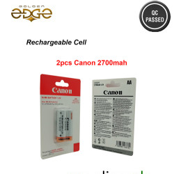 2PCS Batteries Canon AA Rechargeable batteries 2700 mAh 2PCS Batteries Canon AA Rechargeable batteries 2700 mAh