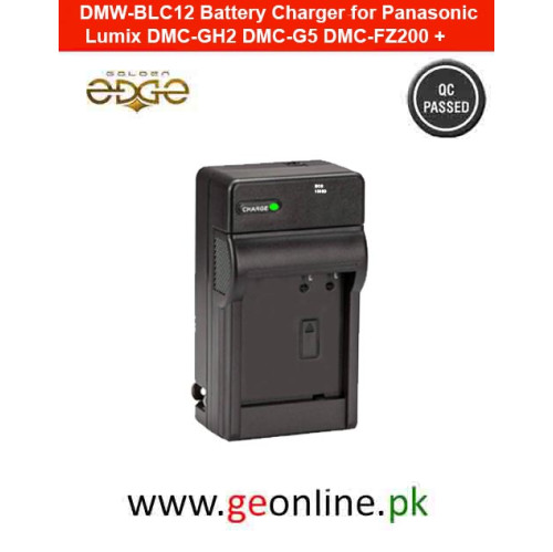 DMW-BLC12 Battery Charger for Panasonic Lumix DMC-GH2 DMC-G5 DMC-FZ200 +