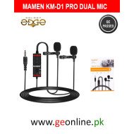 Mamen KM-D1 Pro Clip-on Lavalier Dual Microphone 3.5mm Plug