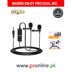 Mamen KM-D1 Pro Clip-on Lavalier Dual Microphone 3.5mm Plug Mamen KM-D1 Pro Clip-on Lavalier Dual Microphone 3.5mm Plug