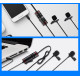 Mamen KM-D1 Pro Clip-on Lavalier Dual Microphone 3.5mm Plug