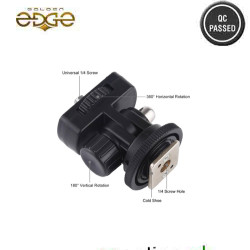 Universal 1/4 Hotshoe Cold shoe Mount Head For LED Mic or other items Universal 1/4 Hotshoe Cold shoe Mount Head For LED Mic or other items