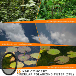 K&F 67mm Circular Polariser Filter (CPL) Classic Series | KF01.1439 K&F 67mm Circular Polariser Filter (CPL) Classic Series | KF01.1439