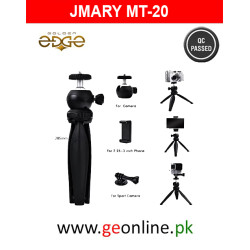 JMARY MT-20 - Table Top Mini Portable Fold-able Tripod Stand for Mobile Phones and DSLR & Digital Cameras With Mobile Holder