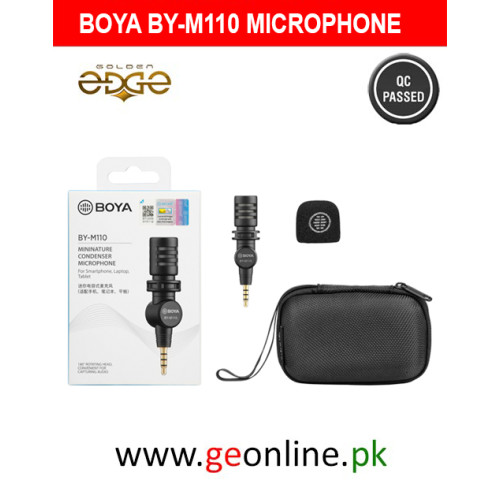 BOYA BY-M110 Condenser Microphone For Android Mobile with 3 Year Warranty BOYA BY-M110 Condenser Microphone For Android Mobile with 3 Year Warranty