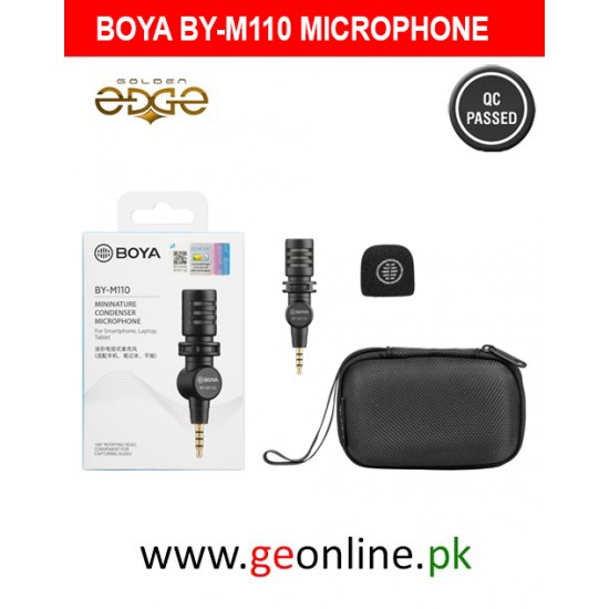 BOYA BY-M110 Condenser Microphone For Android Mobile with 3 Year Warranty