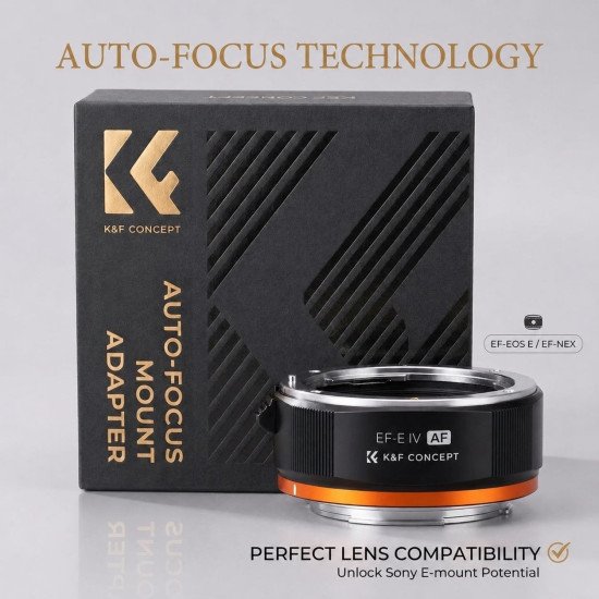 K&F Concept Canon EF/EF-S to EOS R Auto Focus Lens Adapter (KF06.467)