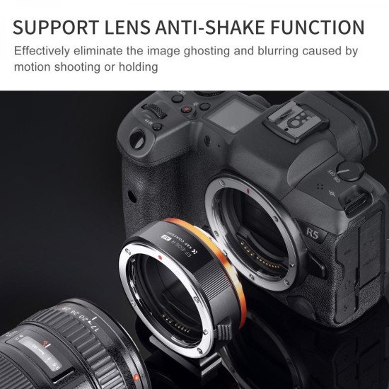 K&F Concept Canon EF/EF-S to EOS R Auto Focus Lens Adapter (KF06.467)