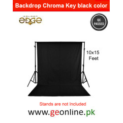 Backdrop Chroma Key black color 10x15 Feet Size for Studio