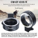 Commlite for CM-EF-EOS R Lens Mount Adapter Auto Focus Mount Adapter for Canon EF/EF-S Lens to Fit for Canon EOS R RF-Mount