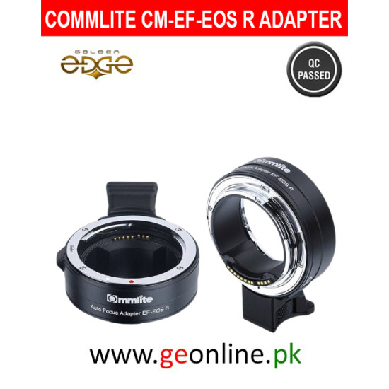 Commlite for CM-EF-EOS R Lens Mount Adapter Auto Focus Mount Adapter for Canon EF/EF-S Lens to Fit for Canon EOS R RF-Mount