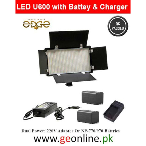 With Batteries And Charger 220V LED-U600 plus Video LED LIGHT 600 LEDs Video Camera Light Bi-color Temperature Adjustable Photography DSLR With Batteries And Charger 220V LED-U600 plus Video LED LIGHT 600 LEDs Video Camera Light Bi-color Temperature Adjustable Photography DSLR