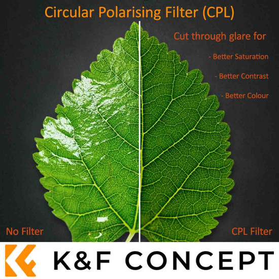 K&F 52mm Circular Polariser Filter (CPL) Classic Series | KF01.1435