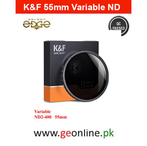 K&F Concept 55mm Variable Neutral Density ND Lens Filter K&F Concept 55mm Variable Neutral Density ND Lens Filter